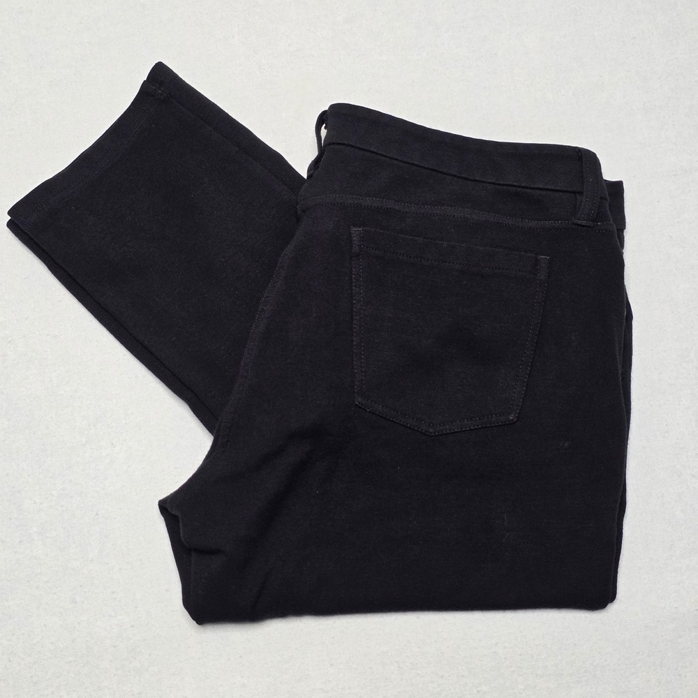 Eileen Fisher Tencel Ponte Skinny Pants Size 12 Black Stretch